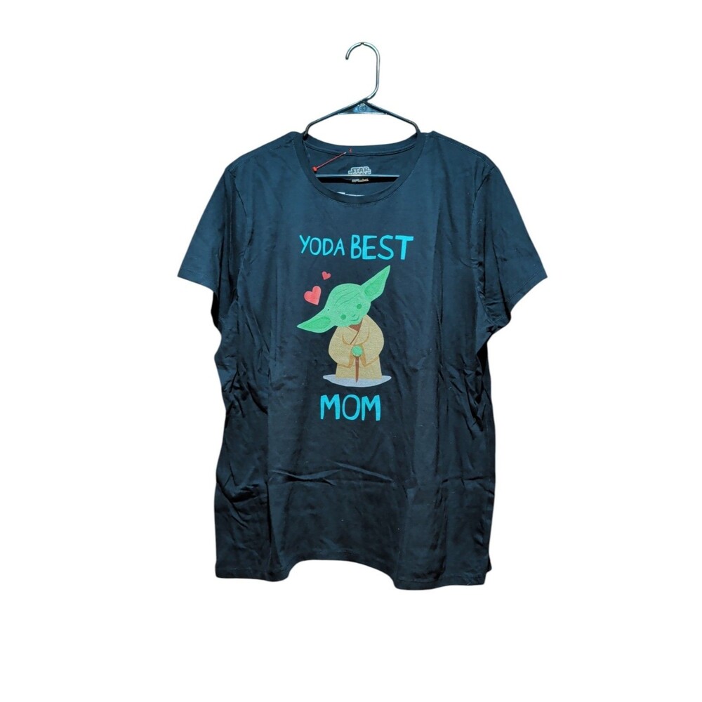 Star Wars Black Grapic T Shirt “Yoda Best Mom”  Size 2XL